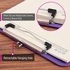 image:imageMr Pen Plastic Clipboard 125 x 9 Navy Blue Clipboard Plastic  LowProfile Metal Clip with Retractable Hanging HolePurple