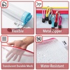 image:imageMr Pen Plastic Mesh Zipper Pouch with Label Pocket A4 6 Pack  Large Mesh Zipper Pouch Large Board Game Storage