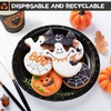 image:imageMr Pen Plates and Cups Set for Halloween 48 Pcs Fall Cups and Plates  Paper Tableware Dessert For Halloween Party