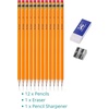 image:imageMr Pen Presharpened 2 HB Pencils 12 Pack DoubleHole Metal Sharpener  Vinyl Eraser 2 Pencils with Erasers for Kids Students School Supplies