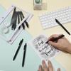 image:imageMr Pen Retractable Gel Pens 10 Pack Black Ink Black Barrels  Fine Point 05mm Fast Dry Smooth Writing Cute Pens for Drawing Writing Planner and School Supplies