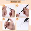image:imageMr Pen Retractable Gel Pens 10 Pack Black Ink Black Barrels  Fine Point 05mm Fast Dry Smooth Writing Cute Pens for Drawing Writing Planner and School Supplies