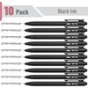 image:imageMr Pen Retractable Gel Pens 10 Pack Black Ink Gel Pens Black Barrels