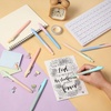 image:imageMr Pen Retractable Gel Pens 10 Pack Black Ink Gradient Barrel  Fine Point 05 mm Fast Dry Smooth Writing Cute Pens for Drawing Writing Planner and School Supplies