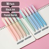 image:imageMr Pen Retractable Gel Pens 10 Pack Black Ink Gradient Barrel  Fine Point 05 mm Fast Dry Smooth Writing Cute Pens for Drawing Writing Planner and School Supplies