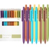 image:imageMr Pen Retractable Gel Pens 12 Pack Black Ink  Earthy Color Barrel Gel Pens Gel Pens Fine Point 05mm Retractable Pens Cute Pens Gel Ink Pens