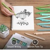 image:imageMr Pen Retractable Gel Pens 12 Pack Black Ink  Green Ombre Color Barrel Gel Pens Gel Pens Fine Point 05mm Retractable Pens Cute Pens Gel Ink Pens
