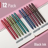image:imageMr Pen Retractable Gel Pens 12 Pack Black Ink  Metallic Dark Vintage Barrels Fine Point 05 mm Fast Dry Smooth Writing Cute Pens for Drawing1 Count Pack of 1