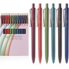 image:imageMr Pen Retractable Gel Pens 12 Pack Black Ink  Metallic Dark Vintage Barrels Fine Point 05 mm Fast Dry Smooth Writing Cute Pens for Drawing1 Count Pack of 1