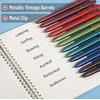image:imageMr Pen Retractable Gel Pens 12 Pack Black Ink  Metallic Dark Vintage Barrels Fine Point 05 mm Fast Dry Smooth Writing Cute Pens for Drawing1 Count Pack of 1
