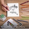 image:imageMr Pen Retractable Gel Pens 12 Pack Black Ink  Natural Earthy Barrels Gel Pens Gel Pens Fine Point 05mm Retractable Pens Cute Pens Gel Ink Pens