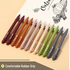 image:imageMr Pen Retractable Gel Pens 12 Pack Black Ink  Natural Earthy Barrels Gel Pens Gel Pens Fine Point 05mm Retractable Pens Cute Pens Gel Ink Pens