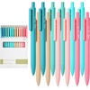 image:imageMr Pen Retractable Gel Pens 12 Pack Black Ink  Retro Colors Barrel Gel Pens Gel Pens Fine Point 05mm Retractable Pens Cute Pens Gel Ink Pens
