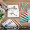 image:imageMr Pen Retractable Gel Pens 12 Pack Black Ink  Retro Colors Barrel Gel Pens Gel Pens Fine Point 05mm Retractable Pens Cute Pens Gel Ink Pens
