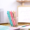 image:imageMr Pen Retractable Gel Pens 12 Pack Black Ink  Retro Colors Barrel Gel Pens Gel Pens Fine Point 05mm Retractable Pens Cute Pens Gel Ink Pens
