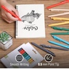 image:imageMr Pen Retractable Gel Pens 12 Pack Black Ink  Retro Colors Barrels Gel Pens Gel Pens Fine Point 05mm Retractable Pens Cute Pens Gel Ink Pens