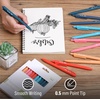 image:imageMr Pen Retractable Gel Pens 12 Pack Black Ink  Summer Color Barrel Gel Pens Gel Pens Fine Point 05mm Retractable Pens Cute Pens Gel Ink Pens