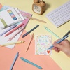 image:imageMr Pen Retractable Gel Pens 12 Pack Pastel Color Ink Fine Point 07 mm  Fast Dry Smooth Writing Cute Gel Ink Pens for Drawing Writing Planner and School Supplies