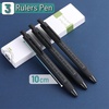 image:imageMr Pen Retractable Gel Pens 3 Pack Black Ink Ruler Pens  Fine Point 05 mm Fast Dry Smooth Writing Cute Pens for Drawing Measuring Writing Planner and School Supplies