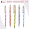 image:imageMr Pen Retractable Gel Pens 5 Pack Black Ink Diamond Cut Barrel  Fine Point 05 mm Fast Dry Smooth Writing Cute Pens for Drawing Writing Planner and School Supplies