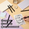 image:imageMr Pen Retractable Gel Pens 6 Pack Black Ink Black Barrels  Fine Point 05 mm Fast Dry Smooth Writing Cute Pens for Drawing Writing Planner and School Supplies