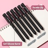 image:imageMr Pen Retractable Gel Pens 6 Pack Black Ink Black Barrels  Fine Point 05 mm Fast Dry Smooth Writing Cute Pens for Drawing Writing Planner and School Supplies