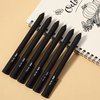 image:imageMr Pen Retractable Gel Pens 6 Pack Black Ink Black Barrels  Fine Point 05 mm Fast Dry Smooth Writing Cute Pens for Drawing Writing Planner and School Supplies