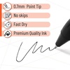 image:imageMr Pen Retractable Gel Pens 6 Pack Black Ink Fine Point 07 mm  Fast Dry Smooth Writing Gel Ink Pens for Drawing Writing Planner and School Supplies