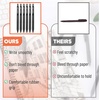 image:imageMr Pen Retractable Gel Pens 6 Pack Black Ink Fine Point 07 mm  Fast Dry Smooth Writing Gel Ink Pens for Drawing Writing Planner and School Supplies