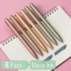 image:imageMr Pen Retractable Gel Pens 6 Pack Black Ink Metallic Earth Barrels  Fine Point 07mm Fast Dry Smooth Writing Cute Pens for Drawing Writing Planner and School Supplies