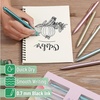 image:imageMr Pen Retractable Gel Pens 6 Pack Black Ink Metallic Morandi Barrels  Fine Point 07 mm Fast Dry Smooth Writing Cute Pens for Drawing Writing Planner and School Supplies