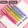 image:imageMr Pen Retractable Gel Pens 6 Pack Black Ink Vibrant Barrels  Fine Point 05 mm Fast Dry Smooth Writing Cute Gel Ink Pens for Drawing Writing Planner and School Supplies