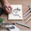 image:imageMr Pen Retractable Gel Pens 6 Pack Black Ink Vintage Barrels  Fine Point 05 mm Fast Dry Smooth Writing Gel Ink Pens for Drawing Writing Planner and School SuppliesPastel Barrels