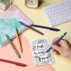 image:imageMr Pen Retractable Gel Pens 6 Pack Black Ink Vintage Barrels  Fine Point 05 mm Fast Dry Smooth Writing Gel Ink Pens for Drawing Writing Planner and School SuppliesVintage Barrels