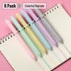 image:imageMr Pen Retractable Gel Pens 6 Pack Pastel Color Ink Fine Point 07 mm  Fast Dry Smooth Writing Cute Pens for Drawing Writing Planner and School Supplies