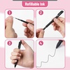 image:imageMr Pen Retractable Gel Pens 8 Pack Black Ink Black Barrels  Fine Point 05 mm Fast Dry Smooth Writing Cute Pens for Drawing Writing Planner and School Supplies