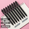 image:imageMr Pen Retractable Gel Pens 8 Pack Black Ink Black Barrels  Fine Point 05 mm Fast Dry Smooth Writing Cute Pens for Drawing Writing Planner and School Supplies