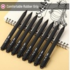 image:imageMr Pen Retractable Gel Pens 8 Pack Black Ink Black Barrels  Fine Point 05 mm Fast Dry Smooth Writing Cute Pens for Drawing Writing Planner and School Supplies