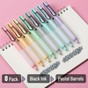 image:imageMr Pen Retractable Gel Pens 8 Pack Black Ink Pastel Barrels  Fine Point 05 mm Fast Dry Smooth Writing Cute Gel Ink Pens for Drawing Journaling Writing Planner and School Supplies