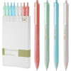 image:imageMr Pen Retractable Gel Pens 8 Pack Black Ink Pastel Barrels  Fine Point 05 mm Fast Dry Smooth Writing Gel Ink Pens for Drawing Writing Planner and School Supplies