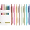 image:imageMr Pen Retractable Gel Pens 8 Pack Black Ink Soft Grip  Soft Pastel Barrels Fine Point 05mm Fast Dry Smooth Writing Cute Pens for Drawing Writing Planner and School Supplies