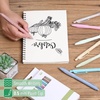 image:imageMr Pen Retractable Gel Pens 8 Pack Black Ink Soft Grip  Soft Pastel Barrels Fine Point 05mm Fast Dry Smooth Writing Cute Pens for Drawing Writing Planner and School Supplies