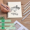 image:imageMr Pen Retractable Gel Pens Set 6 Pack Black Ink  Metallic Pastel Barrels Fine Point 07mm Fast Dry Smooth Writing Cute Pens for Drawing
