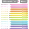 image:imageMr Pen Retractable Gel Pens for Journaling 12 Pack Bright Color Inks  Fast Dry Colorful amp Soft grip Barrels Smooth Writing 07mm Fine Point Aesthetic Pens