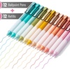 image:imageMr Pen Retractable Gel Pens with Case 12 Pack Assorted Color Ink  12 Refills Fine Point 05 mm Fast Dry Smooth Writing Cute Gel Ink Pens for Drawing Writing Planner and School Supplies