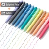 image:imageMr Pen Retractable Gel Pens with Case 12 Pack Assorted Color Ink  12 Refills Fine Point 07 mm Fast Dry Smooth Writing Cute Gel Ink Pens for Drawing Writing Planner and School Supplies