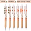 image:imageMr Pen Retractable Gel Pens with Matching Box 6 Pack Black Ink  Boho Theme Fine Point 05 mm Fast Dry Smooth Writing Gel Ink Pens for Drawing Writing Planner and School Supplies