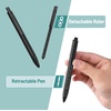 image:imageMr Pen Retractable Gel Pens with Ruler 5 Pack Black Ink Gel Pens