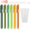 image:imageMr Pen Retractable Mechanical Eraser Pen 6 Pack Earthy Colors Erasers for Pencils Eraser for ArtistsCitrus