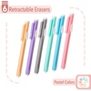 image:imageMr Pen Retractable Mechanical Eraser Pen 6 Pack Earthy Colors Erasers for Pencils Eraser for ArtistsPastel